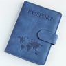 YO Обложка на паспорт c кнопкой "Travel 101" (эко-кожа) YO Обложка на паспорт c кнопкой "Travel 101" (эко-кожа)