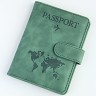 YO Обложка на паспорт c кнопкой "Travel 101" (эко-кожа) YO Обложка на паспорт c кнопкой "Travel 101" (эко-кожа)